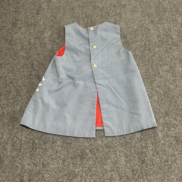 VTG Chocolate Soup Toddler Girls Appliqués Dress 3T Blond Girl With Pig Tails - Picture 7 of 8